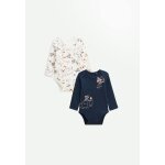 Lot de 2 bodies bb manches longues cirque d'automne bleu