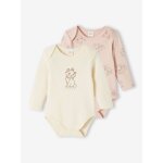Lot de 2 bodies disney marie les aristochats vanille + rose