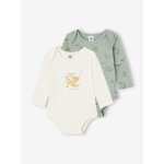 Lot de 2 bodies disney le roi lion b�b� vert sauge