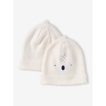 Lot de 2 bonnets koala bb blanc