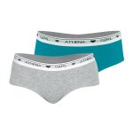Lot de 2 boxers coton ultra doux by gris chin - bleu lagon