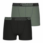 Lot de 2 boxers ecopack noir - kaki