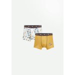 Lot de 2 boxers garçon happy rider ocre Lot de 2 boxers garçon happy rider ocre