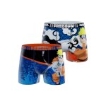 Lot de 2 boxers naruto classic naruto bleu / orange / noir / blanc