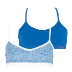 Lot de 2 brassi�res sans coutures fille fashion athena bleu