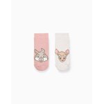 Lot de 2 chaussettes antidérapantes bambi multicolore Lot de 2 chaussettes antidérapantes bambi multicolore