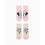 Lot de 2 chaussettes antid�rapantes avec imprim�s minnie multicolore