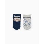Lot de 2 chaussettes antidérapantes raccoon multicolore Lot de 2 chaussettes antidérapantes raccoon multicolore