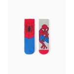 Lot de 2 chaussettes en �ponge antid�rapantes avec spider - man multicolore