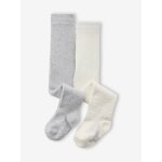 Lot 2 collants b�b� fille maille ajour�e assortis