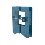 Lot de 2 colliers pour bois carr� m�tal 9x9cm bleu - gris