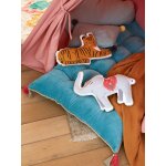 Lot de 2 coussins animaux eden india multicolore