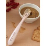 Lot de 2 cuill�res ergonomiques d'apprentissage + bo�te de transport rose / gris