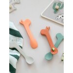 Lot de 2 cuill�res en silicone lalee vert