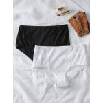 Lot de 2 culottes taille haute avec dentelle grossesse noir Lot de 2 culottes taille haute avec dentelle grossesse noir
