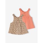 Lot 2 d�bardeurs coton bio corail