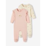Lot de 2 dors - bien abeilles rose