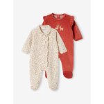 Lot de 2 dors - bien bébé fille en velours écru Lot de 2 dors - bien bébé fille en velours écru