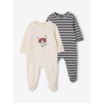Lot de 2 dors - bien b�b� ouverture dos vanille
