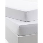Lot de 2 draps - housses bb bio collection blanc