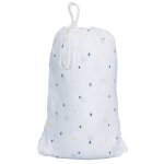Lot de 2 draps housse en coton bio blanc brod�
