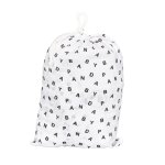 Lot de 2 draps housse en coton bio blanc, noir