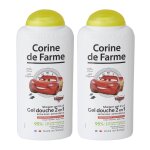 Lot de 2 - gel douche 2en1 extra doux corps & cheveux cars multicolore
