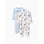 Lot de 2 grenouillères en coton mickey multicolore Lot de 2 grenouillères en coton mickey multicolore