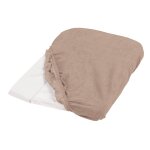 Lot de 2 housses de matelas � langer noisette