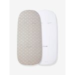 Lot de 2 housses de protection vertbaudet pour matelas de nacelle assorties