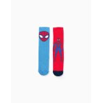 Lot de 2 paires de chaussettes antidérapantes spider - man multicolore Lot de 2 paires de chaussettes antidérapantes spider - man multicolore