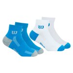 Lot de 2 paires de chaussettes mi - basses essentiel turquoise - blanc Lot de 2 paires de chaussettes mi - basses essentiel turquoise - blanc