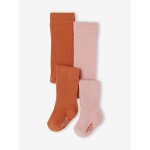 Lot de 2 paires de collants en maille ctele bb fille noix de pcan