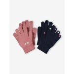 Lot 2 paires de gants magiques fille marine