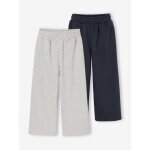Lot de 2 pantalons larges gar�on gris