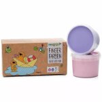 Lot de 2 peintures aux doigts multi - coloured