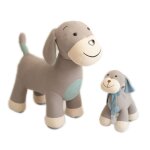 Lot 2 peluches chien cocker coton grey and blue