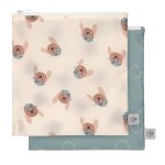 Lot de 2 pochettes � snack tiny team dog multi - coloured