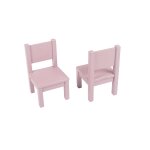 Lot de 2 ma premi�re chaise enfant montessori mauve bruy�re 1 - 4 ans mauve bruy�re