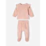 Lot de 2 pyjamas b�b� fille rose poudr�