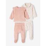 Lot de 2 pyjamas b�b� fille rose poudr�