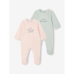 Lot 2 pyjamas b�b� fille velours rose