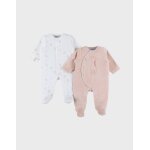 Lot de 2 pyjamas b�b� velours rose