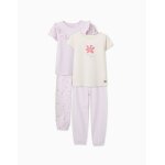 Lot de 2 pyjamas courts en coton avec imprim�s floraux multicolore