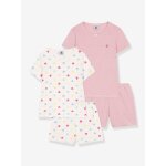 Lot de 2 pyjamas courts enfant blanc