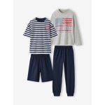 Lot 2 pyjama court et long marine