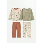 Lot de 2 pyjamas enfant 2 pi�ces kansas city kaki