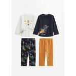 Lot de 2 pyjamas enfant 2 pices en velours charly bleu