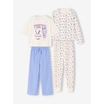 Lot de 2 pyjamas fille beige