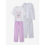 Lot de 2 pyjamas fille bleu ciel